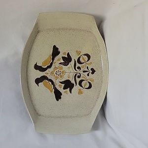 Vintage Red Wing 'Turtle Dove' Handled Platter